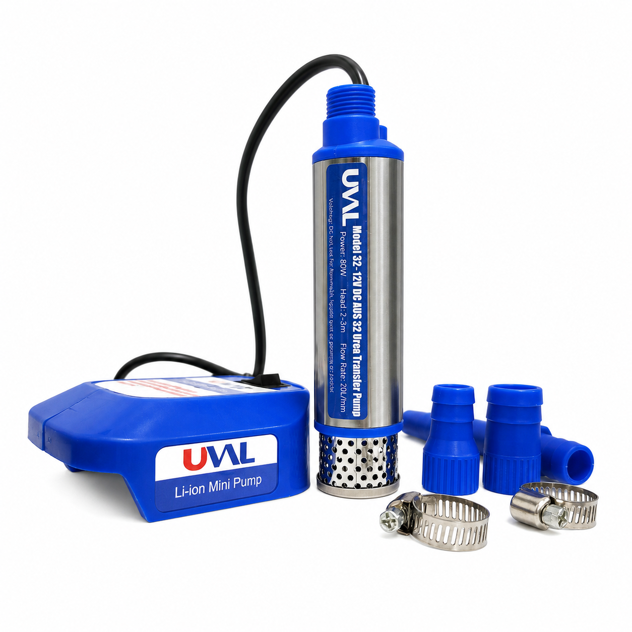 UVAL Model 32 cordless AdBlue and urea transfer pump